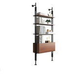 Modish Open Back Alloy Framed Tall Storage Bookcases Image - 11