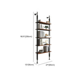 Modish Open Back Alloy Framed Tall Storage Bookcases Image - 39