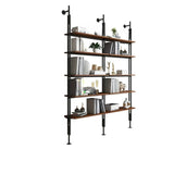 Modish Open Back Alloy Framed Tall Storage Bookcases Image - 16
