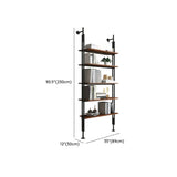 Modish Open Back Alloy Framed Tall Storage Bookcases Image - 41