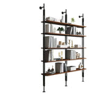 Modish Open Back Alloy Framed Tall Storage Bookcases Image - 18