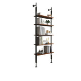 Modish Open Back Alloy Framed Tall Storage Bookcases Image - 2