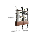 Modish Open Back Alloy Framed Tall Storage Bookcases Image - 47