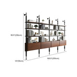 Modish Open Back Alloy Framed Tall Storage Bookcases Image - 58