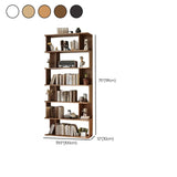 Modish Open Stand Vertical Etagere Display Bookshelf Image - 27