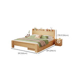 Modish Queen Headboard Wood Storage Bed with Drawers Image - 12