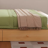 Modish Queen Headboard Wood Storage Bed with Drawers Image - 6