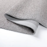 Modish Rectangular Wool Gray Solid Color Area Rug Image - 14