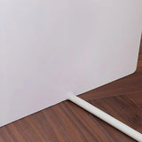 Modish Standard Curved Orange Metal Base Side Table Image - 16