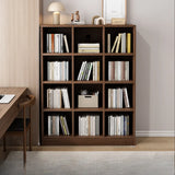 Modish Vertical Closed Wood Cube Organizer Bookcases Image - 20