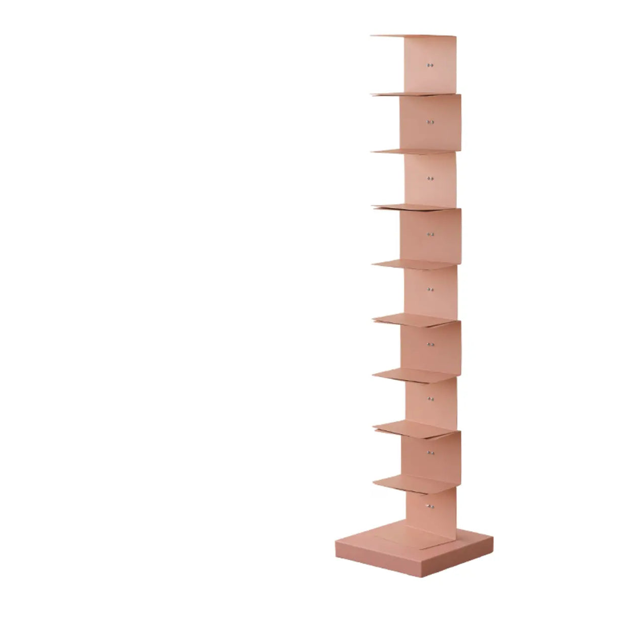 Modish Vertical Simple Alloy Tower Narrow Bookcase Image - 10