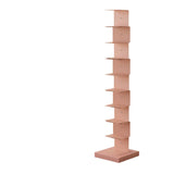 Modish Vertical Simple Alloy Tower Narrow Bookcase Image - 10