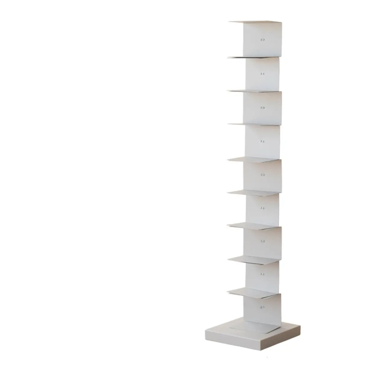 Modish Vertical Simple Alloy Tower Narrow Bookcase Image - 12