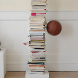 Modish Vertical Simple Alloy Tower Narrow Bookcase Image - 13