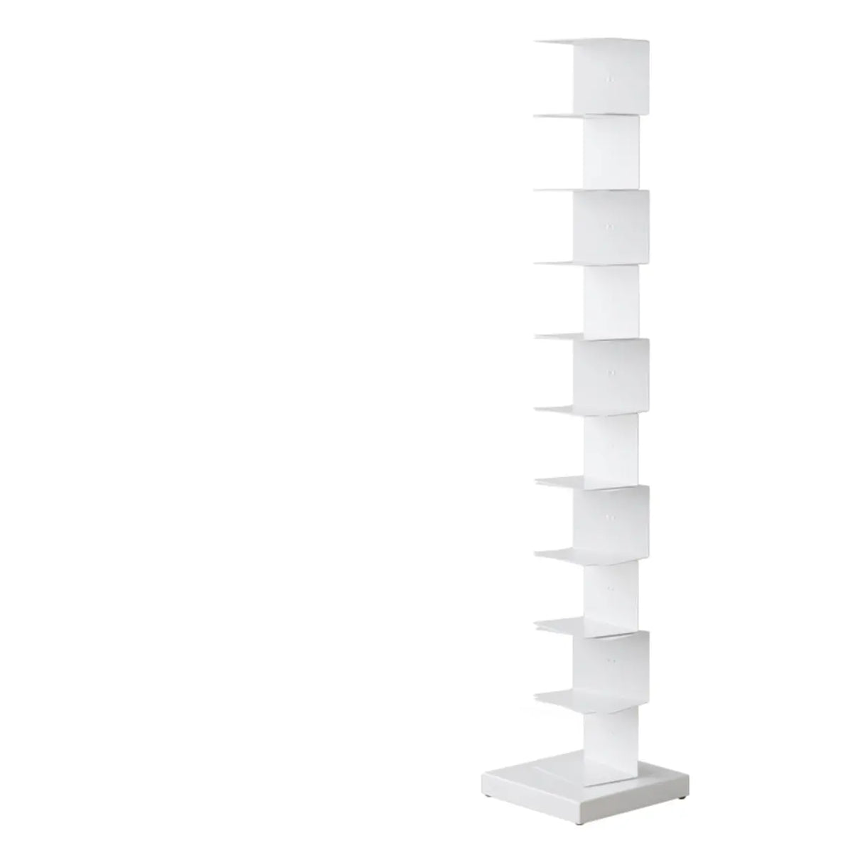 Modish Vertical Simple Alloy Tower Narrow Bookcase Image - 14