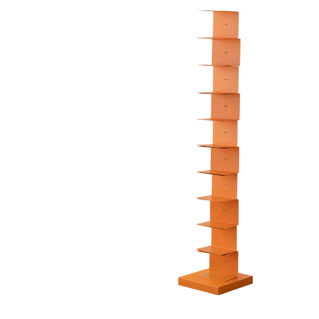 Modish Vertical Simple Alloy Tower Narrow Bookcase Image - 18