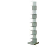 Modish Vertical Simple Alloy Tower Narrow Bookcase Image - 19