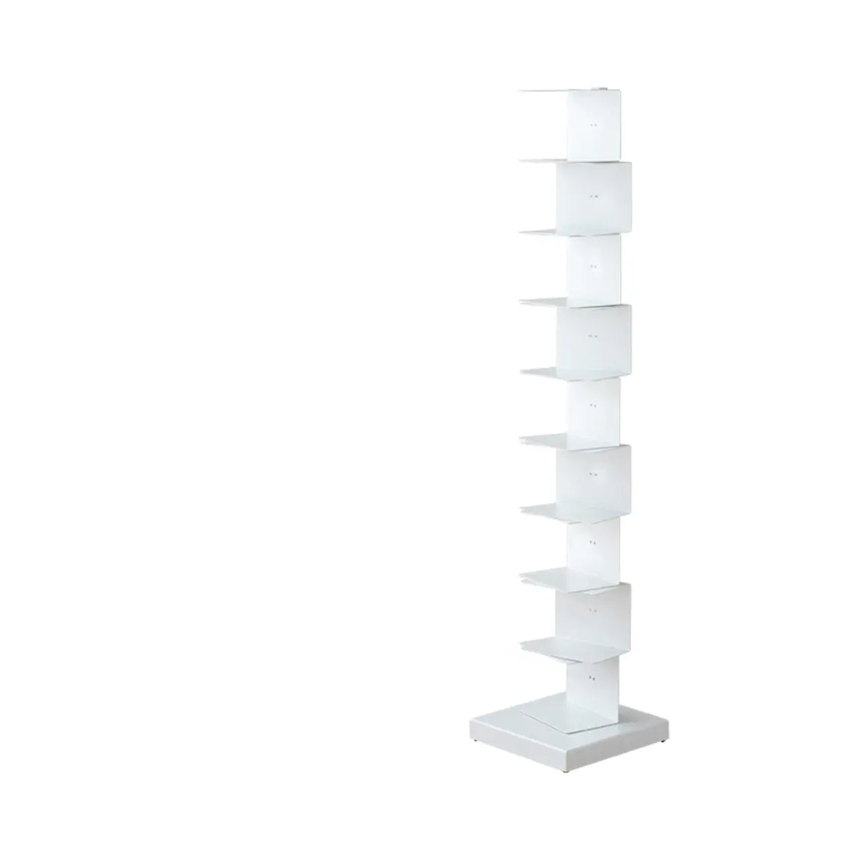Modish Vertical Simple Alloy Tower Narrow Bookcase Image - 2