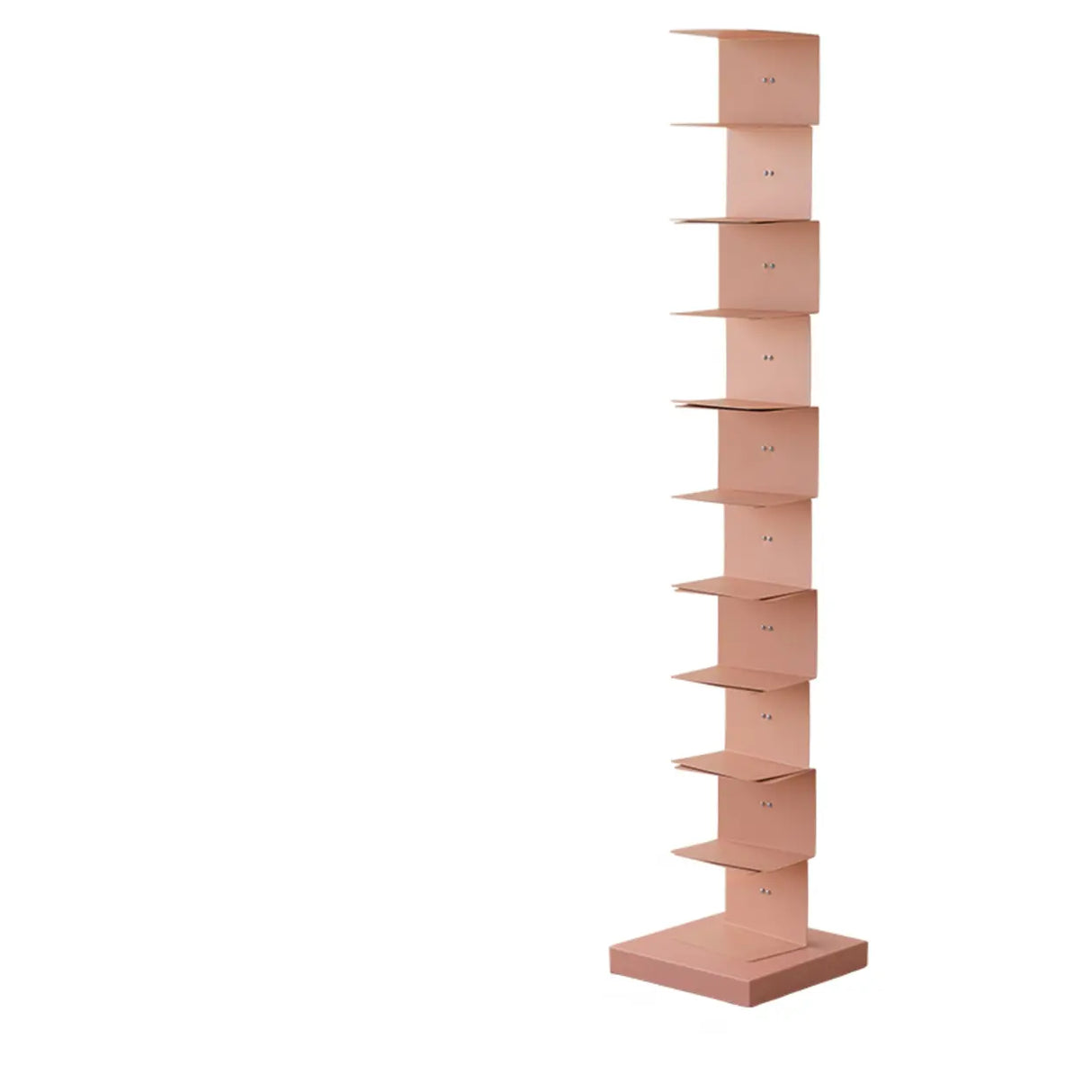 Modish Vertical Simple Alloy Tower Narrow Bookcase Image - 20