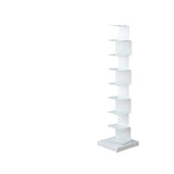 Modish Vertical Simple Alloy Tower Narrow Bookcase Image - 21