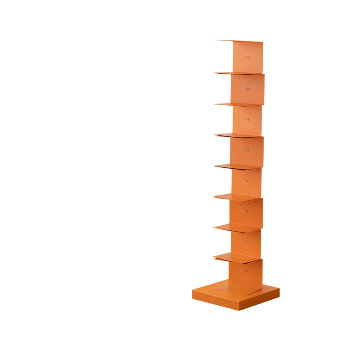 Modish Vertical Simple Alloy Tower Narrow Bookcase Image - 24