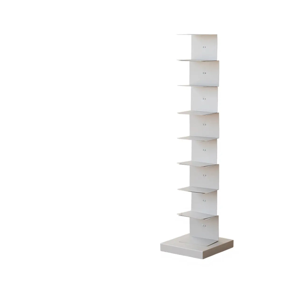 Modish Vertical Simple Alloy Tower Narrow Bookcase Image - 25