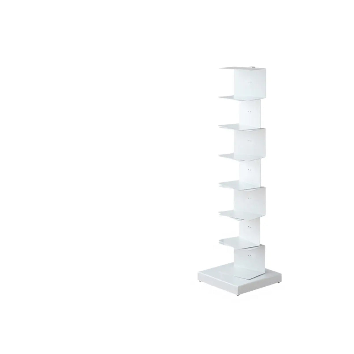 Modish Vertical Simple Alloy Tower Narrow Bookcase Image - 27