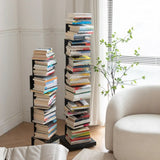 Modish Vertical Simple Alloy Tower Narrow Bookcase Image - 3