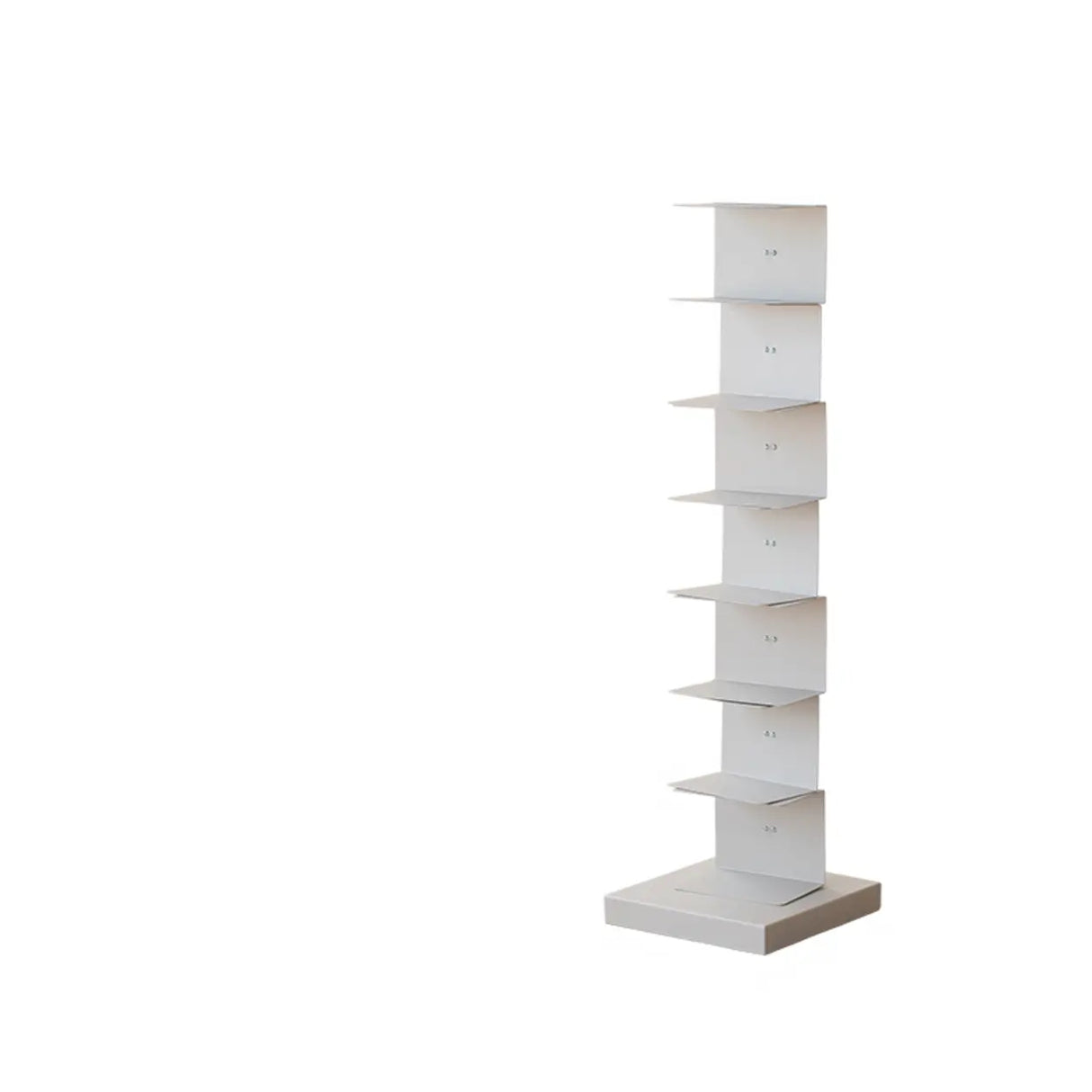 Modish Vertical Simple Alloy Tower Narrow Bookcase Image - 30