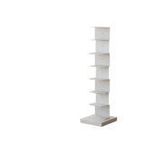 Modish Vertical Simple Alloy Tower Narrow Bookcase Image - 30