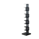 Modish Vertical Simple Alloy Tower Narrow Bookcase Image - 4
