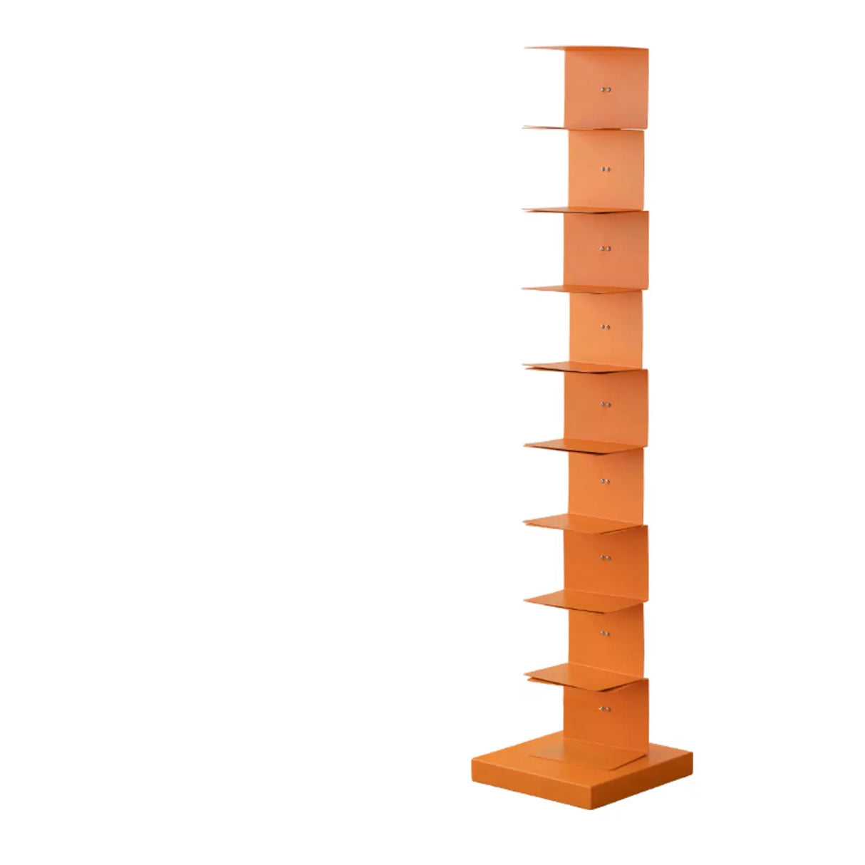 Modish Vertical Simple Alloy Tower Narrow Bookcase Image - 6