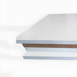 Modish Wall-Mounted Rectangular Wood Small Bookcase Image - 9