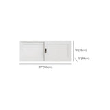 Modish White Glass Door Rectangle Display Bookcase Image - 28