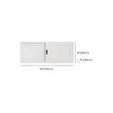 Modish White Glass Door Rectangle Display Bookcase Image - 30