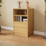 Modish White Horizontal Rectangle Wood Storage Bookcase Image - 13