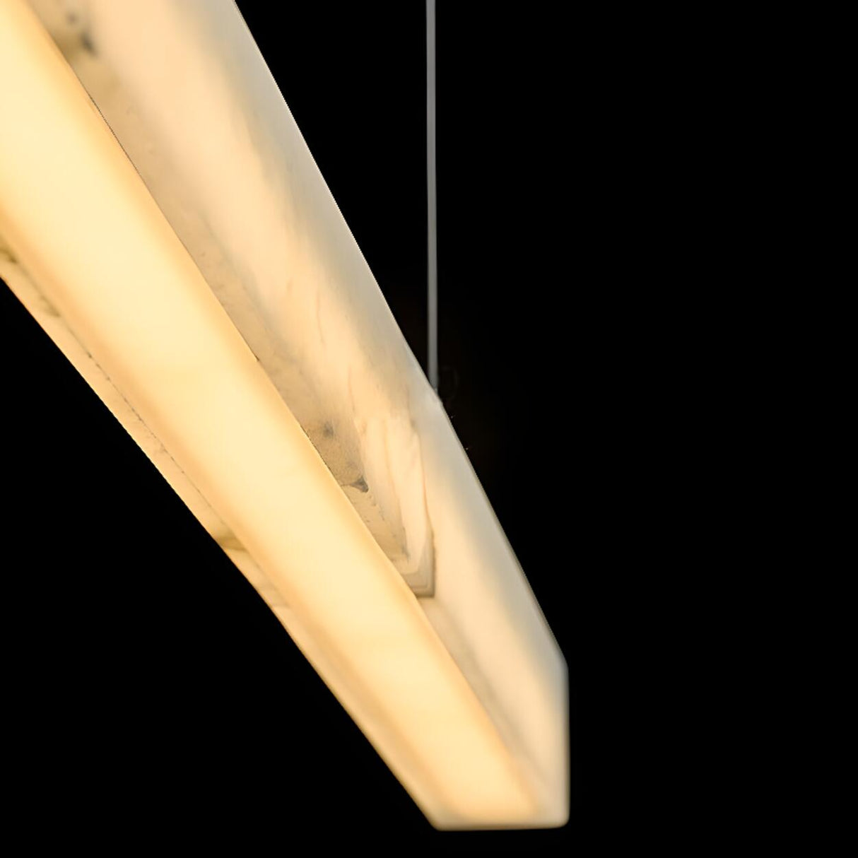 Modish White Rectangular Kitchen Island Pendant Light Image - 10