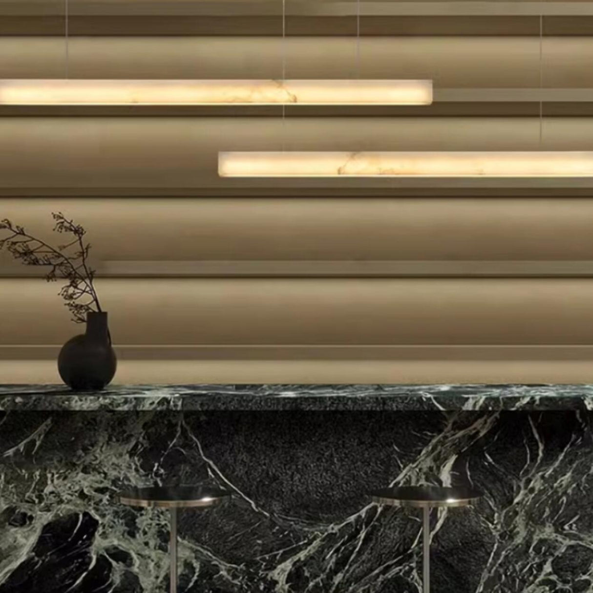 Modish White Rectangular Kitchen Island Pendant Light Image - 5