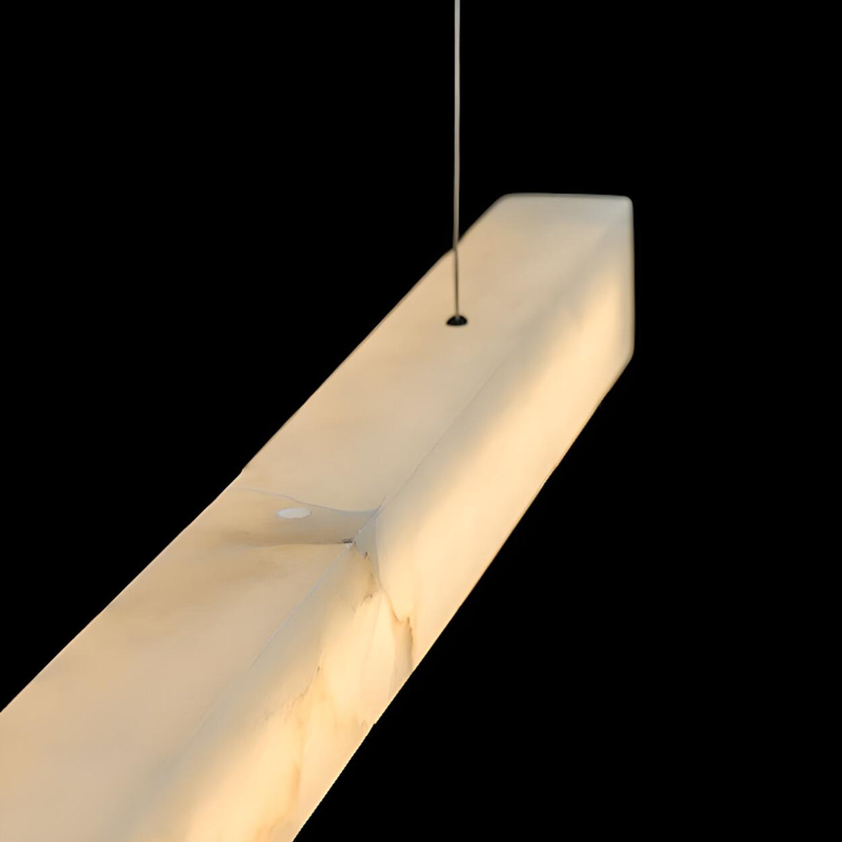 Modish White Rectangular Kitchen Island Pendant Light Image - 7
