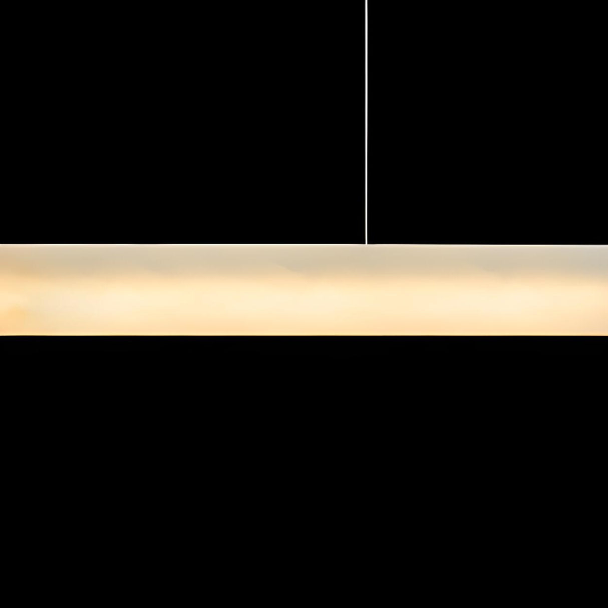 Modish White Rectangular Kitchen Island Pendant Light Image - 8