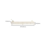 Modish White Wooden Rectangular Drawers TV Stand Image - 21