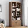 Modish Wood Rectangular Closed Display Bookcase White Image - 26
