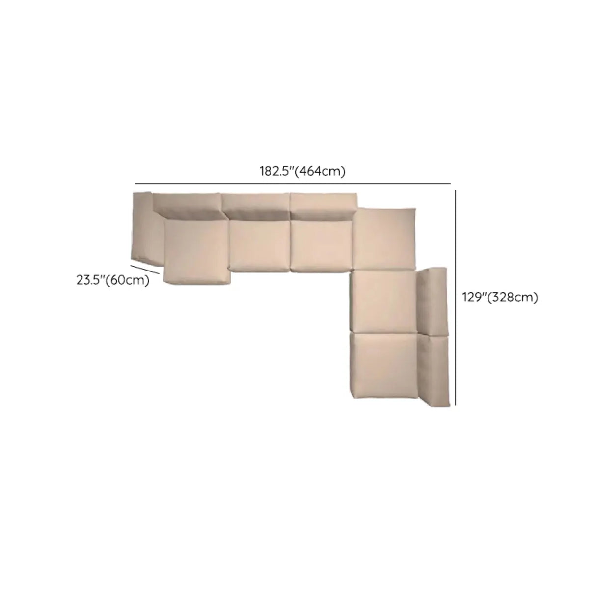 Modular Corduroy Fabric Tight Back Latex Fill Loveseat Image - 18