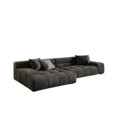 Modular Fabric Charcoal Large Relaxation Sectional Sofa Image - 4