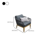 Modular Waterproof Teak Dark Grey Patio Conversation Sets Image - 12