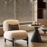 Mohair Pillow Back Armless Side Chair with Pillow Image - 6