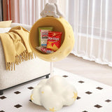 Moon and Cloud Kids Rabbit End Table with Storage Shelf Image - 9