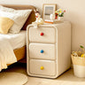 Morandi Faux Leather Countertop Tip Resistant Nightstand Image - 2