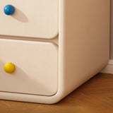 Morandi Faux Leather Countertop Tip Resistant Nightstand Image - 4