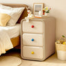 Morandi Faux Leather Countertop Tip Resistant Nightstand Image - 5